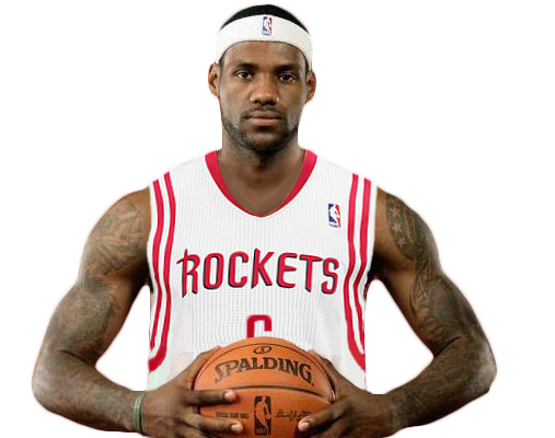 Lebron james hot sale rockets jersey